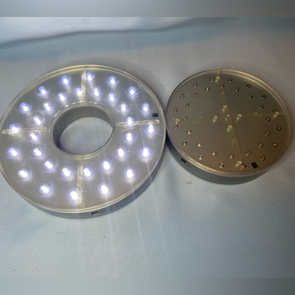 Set 2 Centerpiece light bases  E-maxi 32 (19524) (19522) 6” & 8”